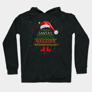 Santa's Favorite Manager Christmas Hoodie